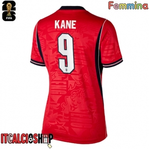 Inghilterra Harry Kane #9 Seconda Maglia Femmina Mondiali 2026 Manica Corta